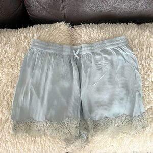 Victoria’s Secret baby blue lace sleep shorts